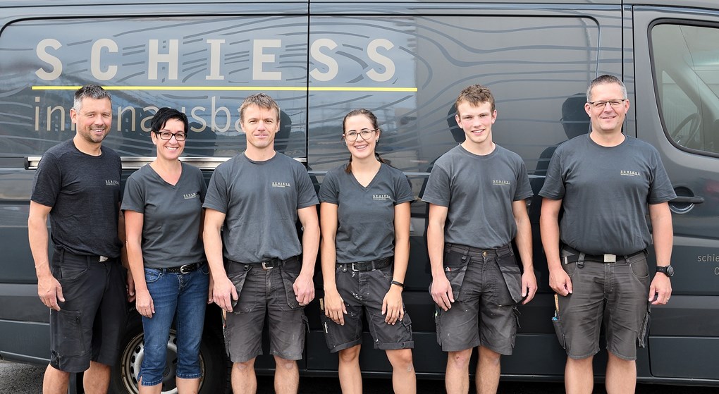 Das Team von Schiess Innenausbau AG